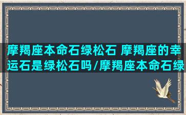 摩羯座本命石绿松石 摩羯座的幸运石是绿松石吗/摩羯座本命石绿松石 摩羯座的幸运石是绿松石吗-我的网站